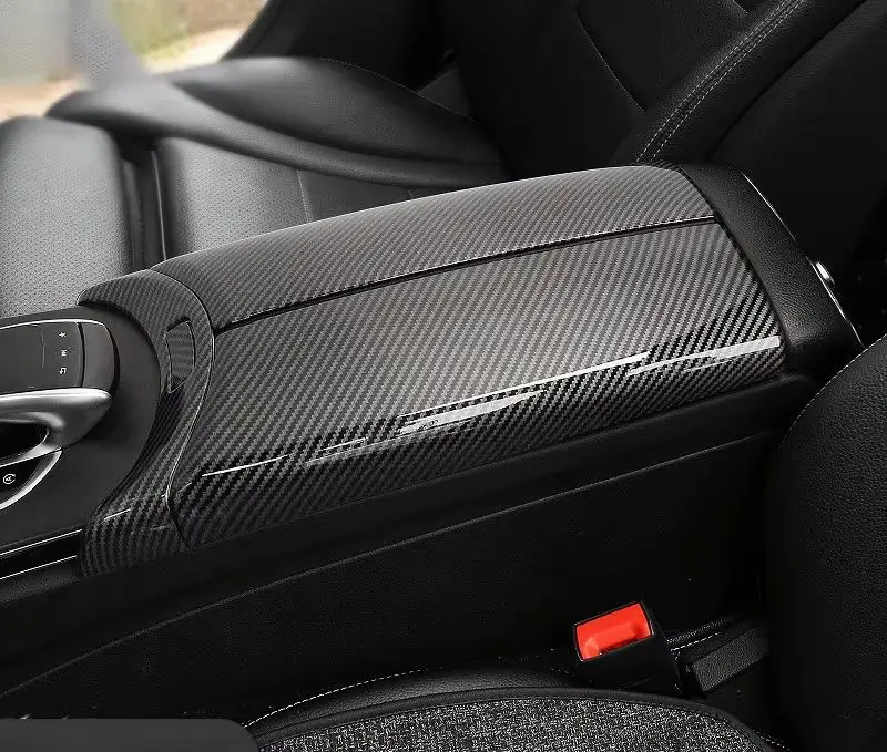 

Для Mercedes Benz C W205 E Class W213 GLC X253 2015-2023, автомобильный центральный подлокотник, панель, накладка, крышка, держатель для чашки с водой, рамка