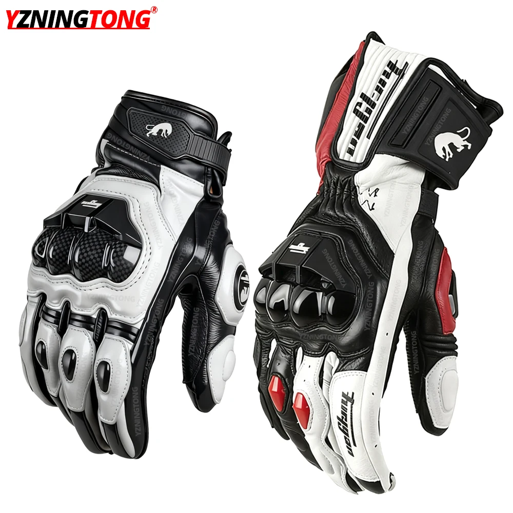 Full Finger Motorcycle Gloves Non-slip Wear-resistant Motocross Racing Gloves Touch Screen Moto Outdoor Gloves for BMW Kawasaki