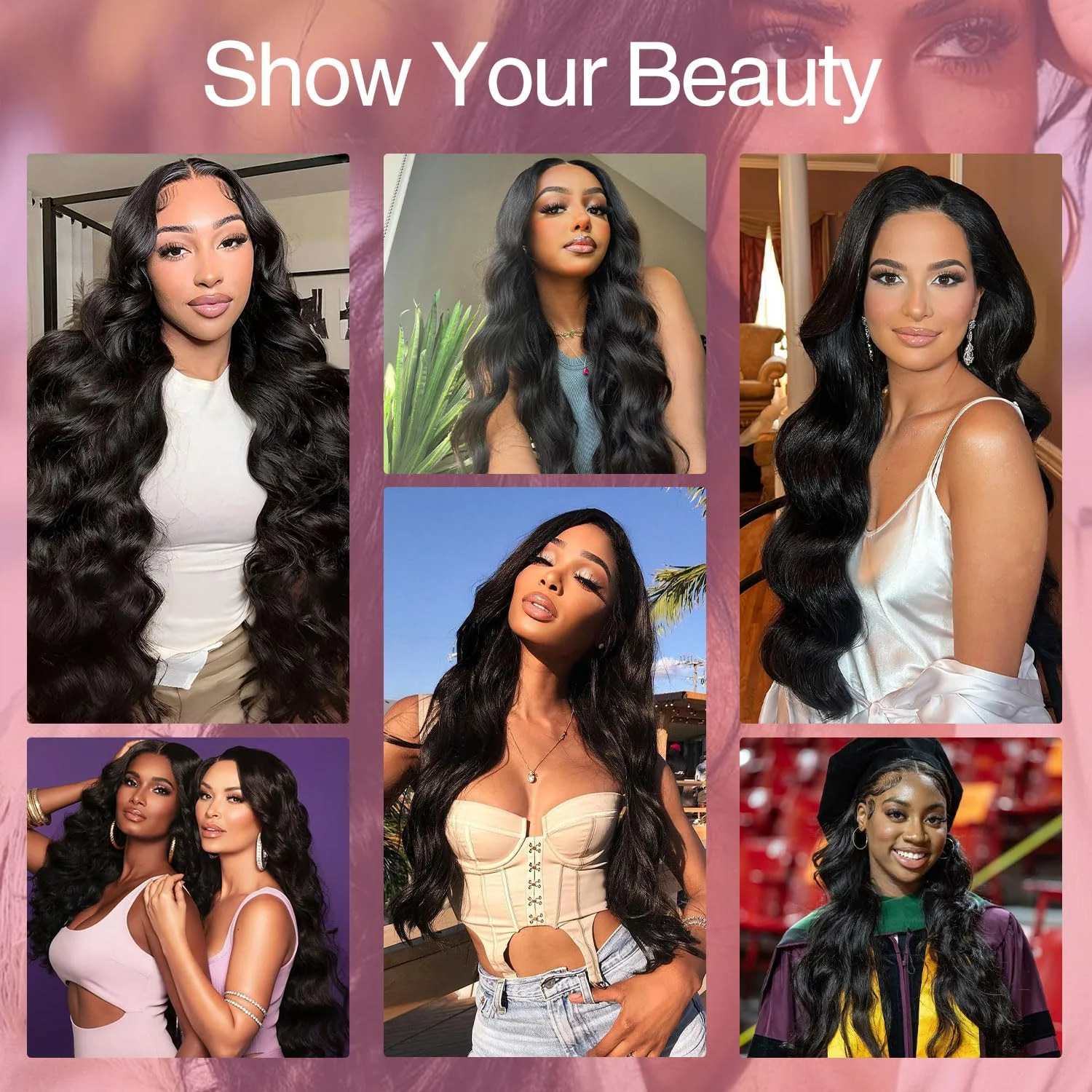 38 40 Inch Real Raw Body Wave Human Hair Wigs Black Pre Plucked 13x6 Wet And Wavy Lace Frontal Wig Human Hair HD Lace Front Wig image 6