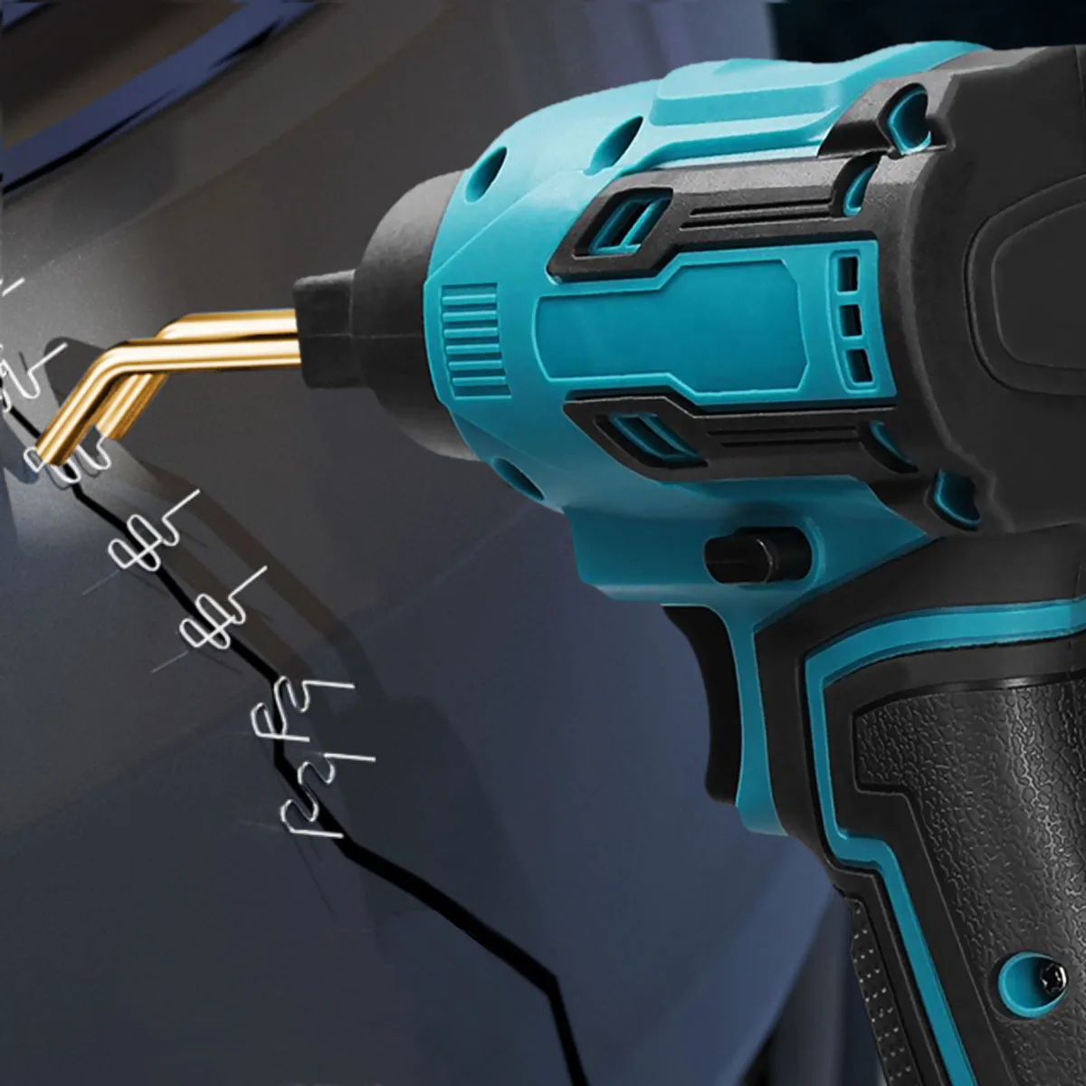 Cordless Hot Grampeador para Makita Máquina de solda plástica, Reparação de pára-choques, ferro de solda, painel do corpo do carro, Crack Gun, 18V,