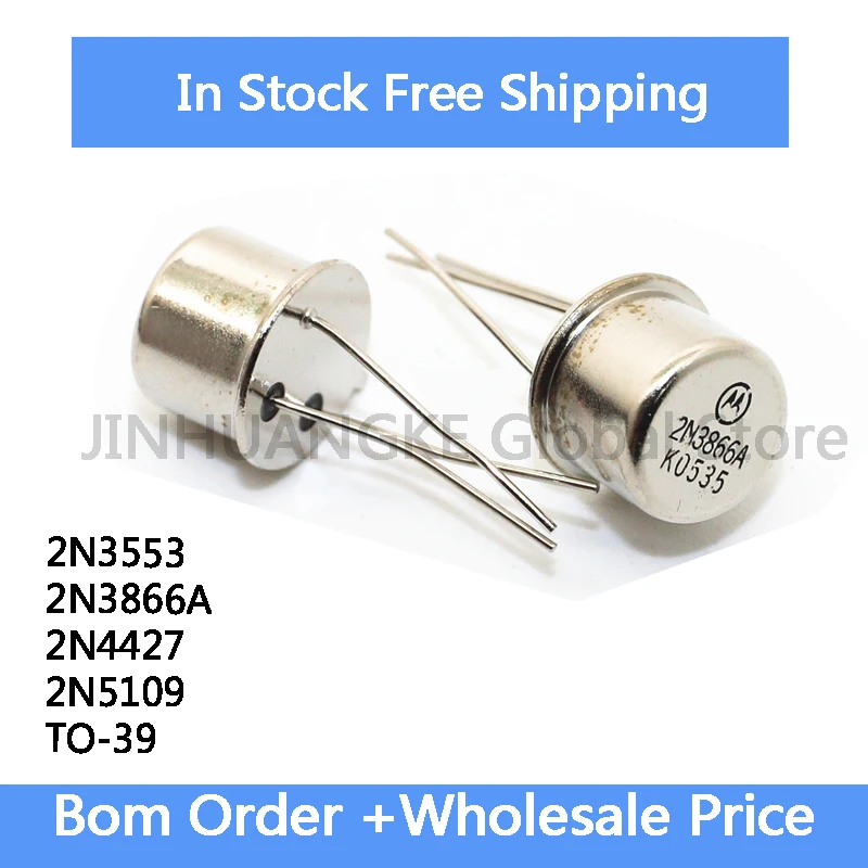5Pcs 2N3866A 2N3553 2N4427 2N5109 Iron Cap TO-39 Gold Sealed Transistor In Stock Wholesale