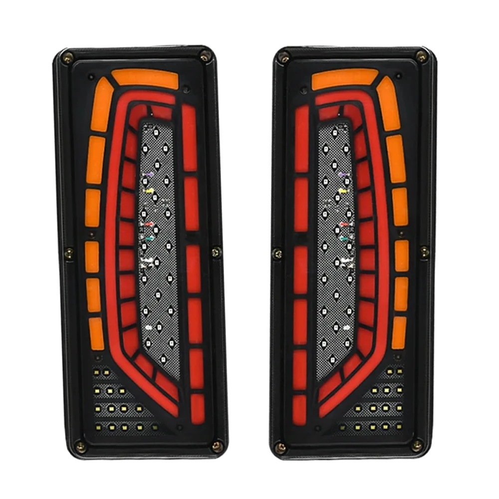 

Динамический светодиодный задний фонарь для грузовика, указатель поворота, задний стоп-сигнал, светодиодный указатель поворота, фонарь для прицепа для грузовиков, грузовиков, прицепов 12-24 В