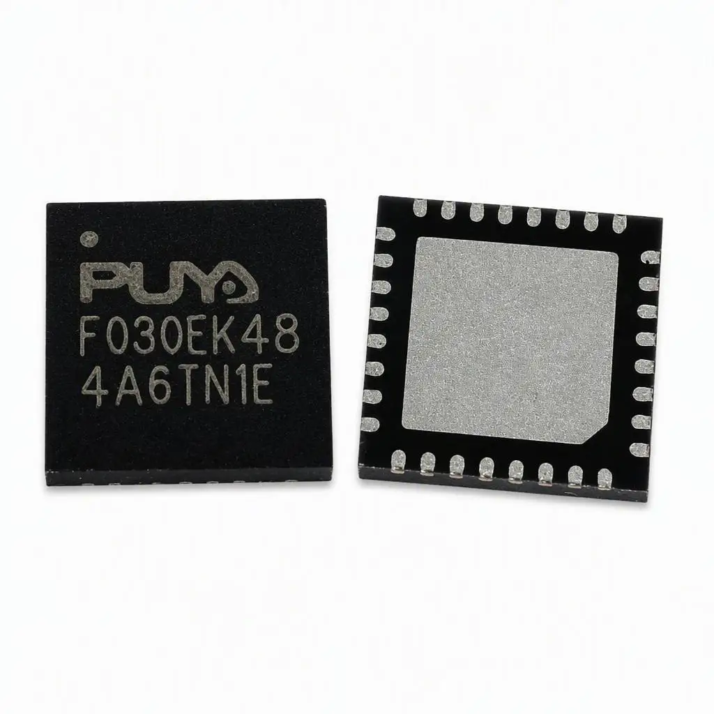 (10 pcs) PY32F030K48U6TR-E QFN32 (Marking F030EK48) - 32-bit ARM Cortex-M0+ MCU 48MHz 64KB Flash 8KB SRAM