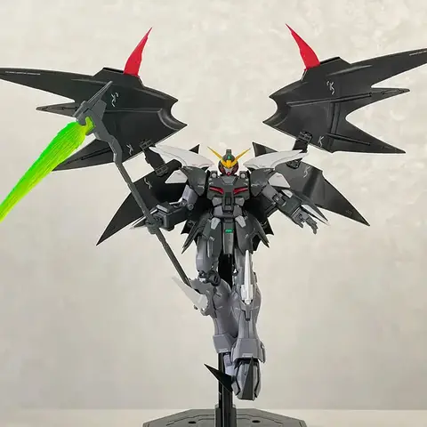 HG 1/144 D-Hell Custom Deathscythe XXXG-01D2 조립 메카 모델 액션 피규어 장식 컬렉션 어린이 장난감 생일 선물