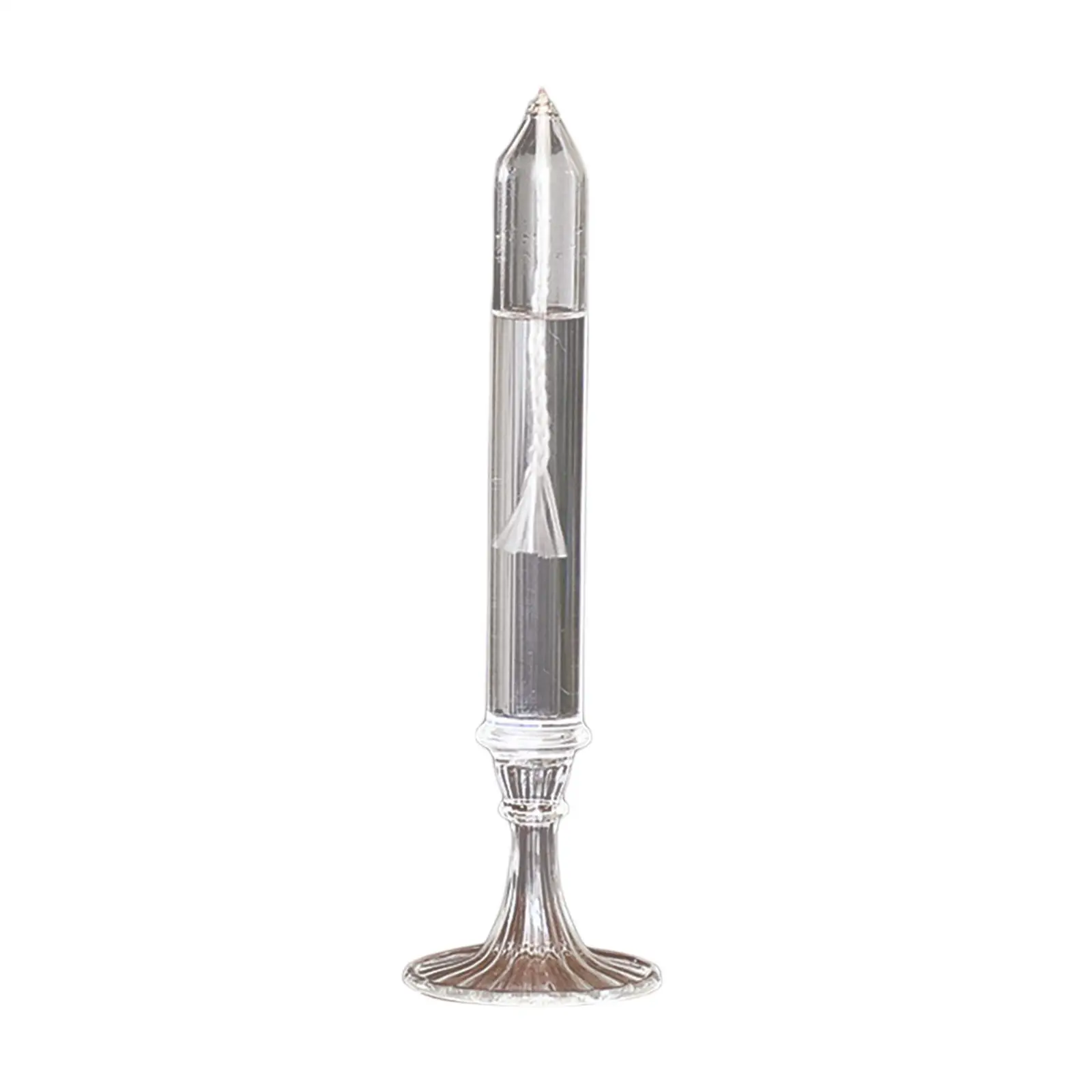 Glass Oil Lantern Liquid Candle Refillable Clear Arts Crafts Heat Resistant Oil Light for Hotel Festival Party Tabletop Decor