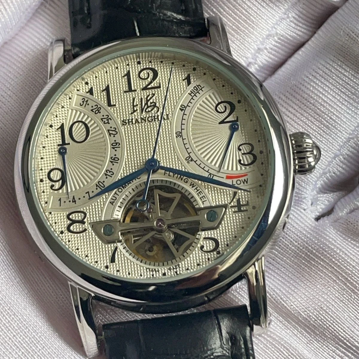 Men's Skeletonised Flying Tourbillon Mechanical Watch ST25 Movement Multi-Function Display Water-Resistant Design