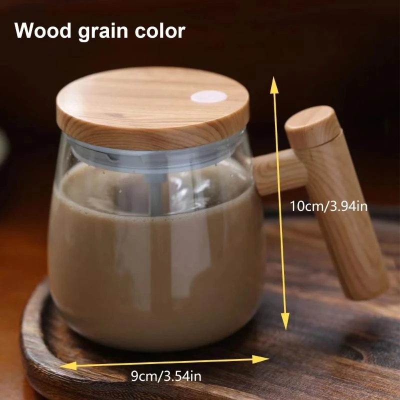 効率的な自己攪拌コーヒーマグエレクトリックガラスカップ自動ミキシンググラス