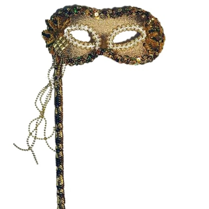 UTMEON-Venetian Masquerade Mask With Side Flower