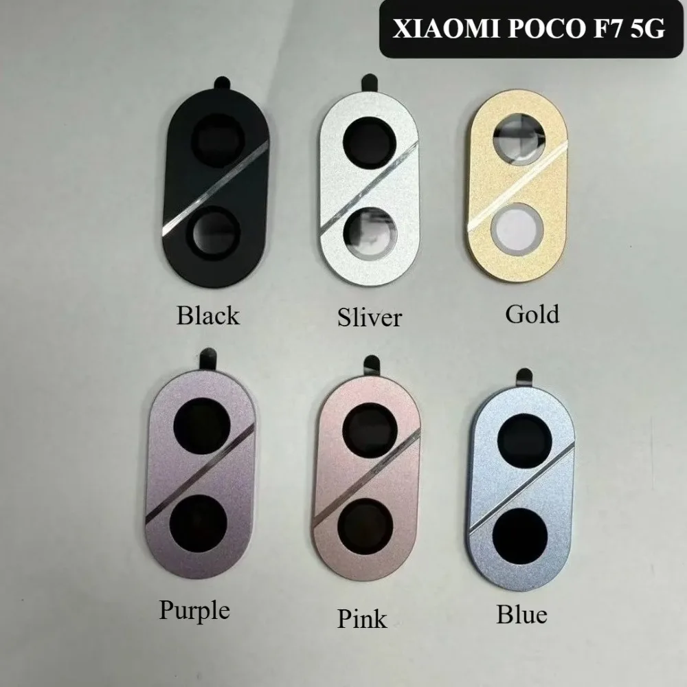

Ultra Clarity HD Colorful Ring Alloy Metal Lens Protector For Xiaomi POCO F7 5G Rear Camera Tempered Glass Film Shockproof Cap