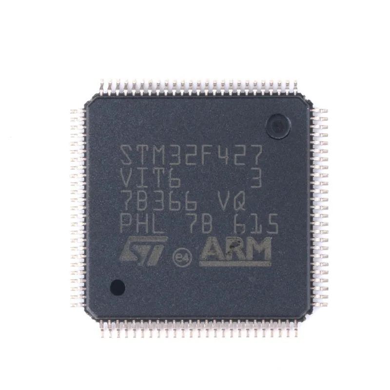 Genuine Original STM32F427VIT6, LQFP‑100 Package, ARM Cortex‑M4 Core 32‑Bit Microcontroller MCU Chip