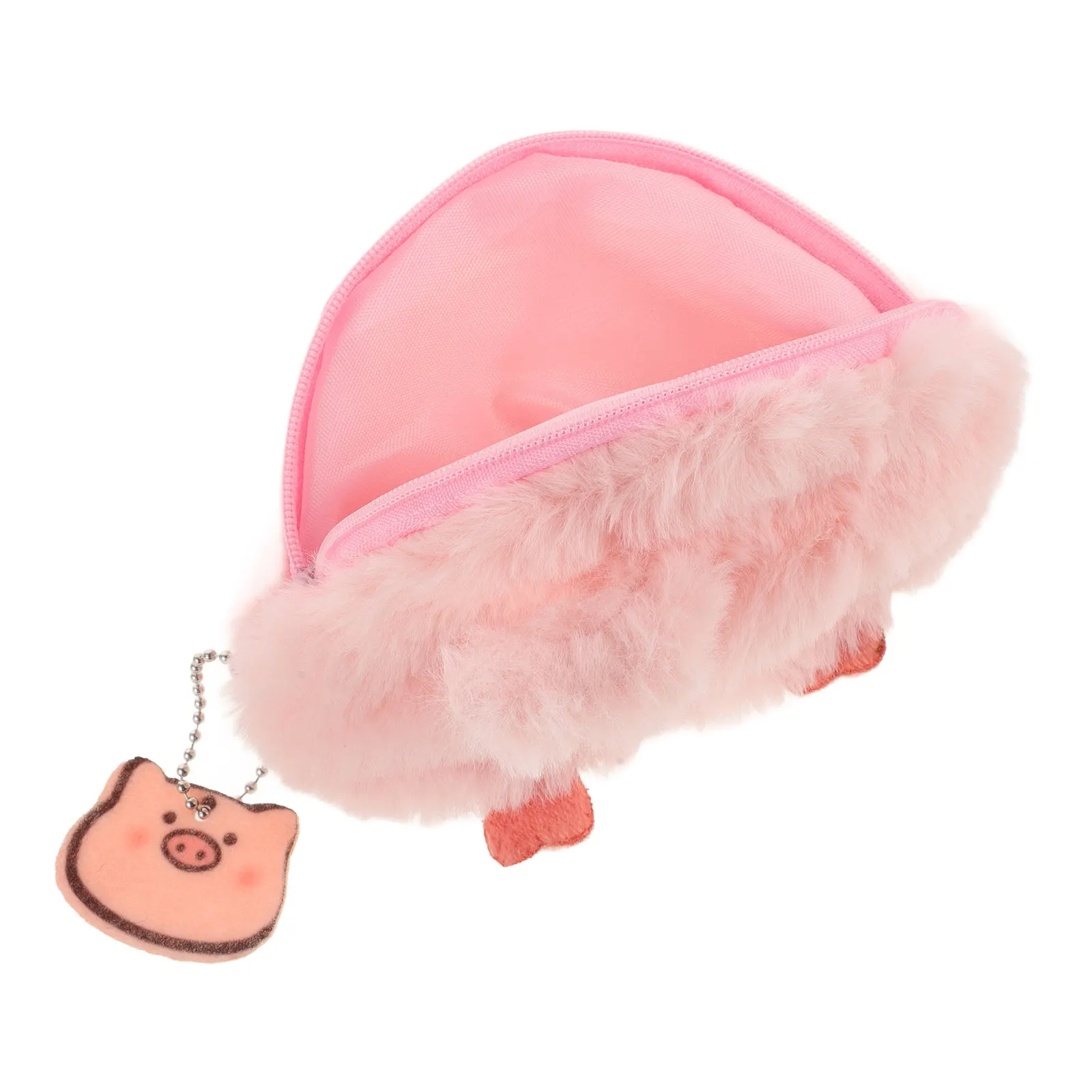 

Small Piggy Coin Purse for Women Stylish Zipper Design Lightweight Compact Change Wallet Lipstick Holder Travel Daily Use