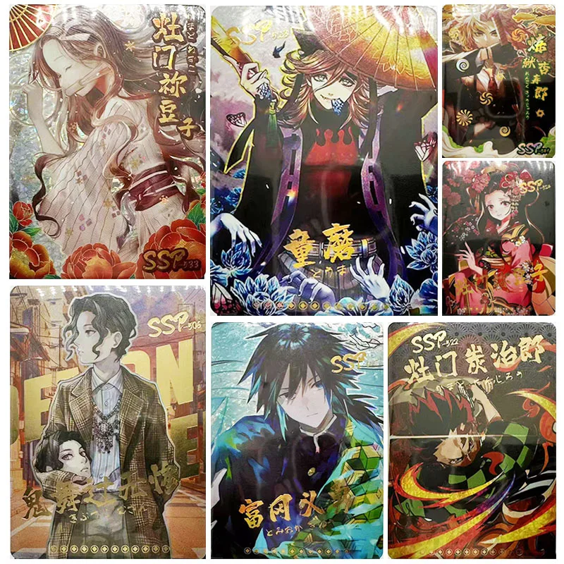 Anime Kamado Tanjirou Demon Slayer Kamado Nezuko Tomioka Giyuu Kanroji Mitsuri character collection card Christmas birthday gift