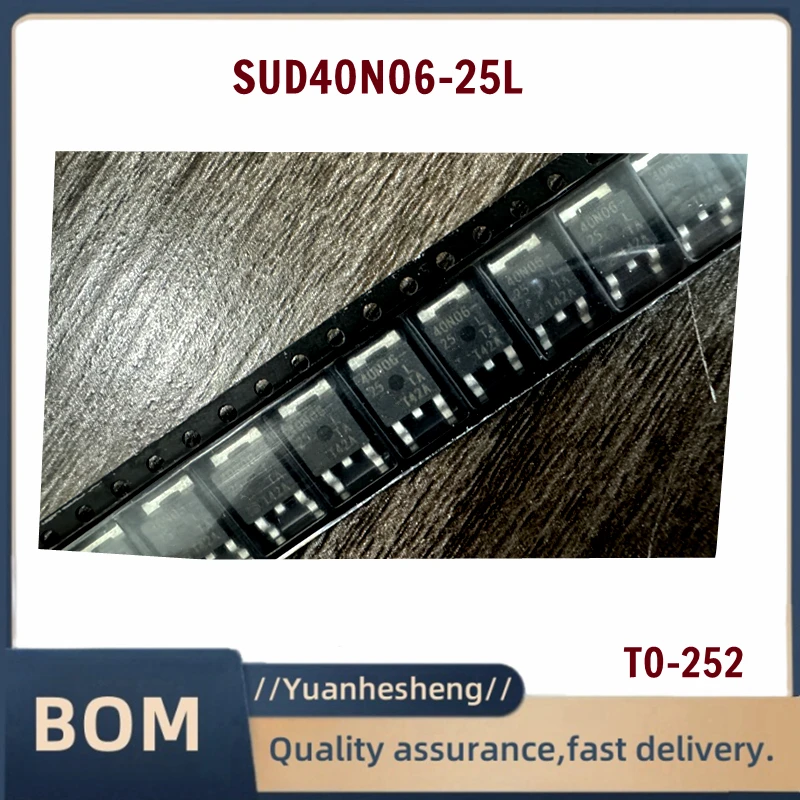 

10-50 шт./лот, оригинальный SUD40N06-25L 40N06-25L 40N06 30A 60V TO-252 полевой транзистор IC чип