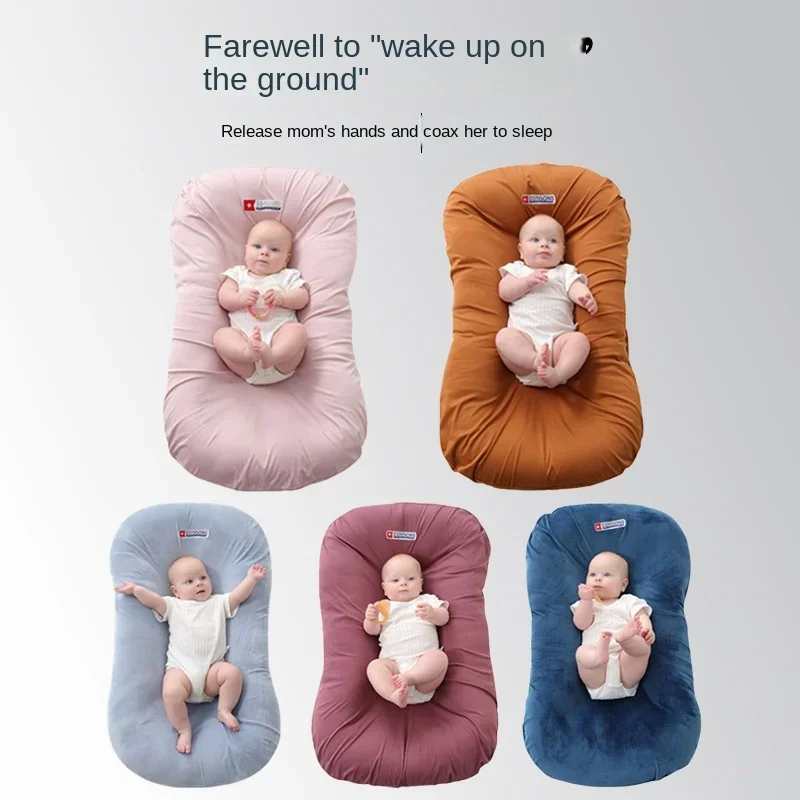 Infant Newborn Portable Baby Nest Bed Cotton Crib Toddler Brepho-bionics Nursling Carry-over Foldable Baby Bed Bedding Sets