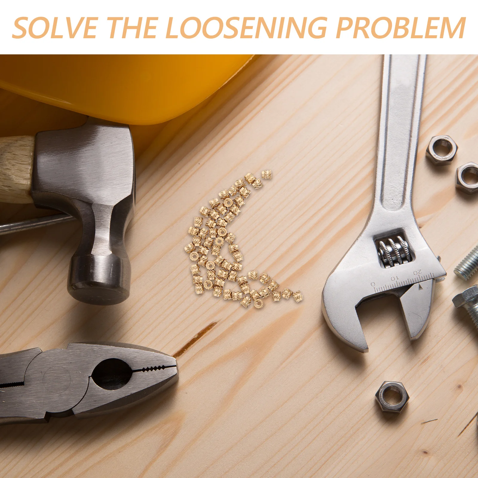 60 قطعة المكسرات النحاسية النحاس مخرش إدراج الخيوط للخشب البلاستيك ثلاثية الأبعاد الطباعة لتقوم بها بنفسك جزءا لا يتجزأ من الربط الأجهزة إصلاح M1 #6