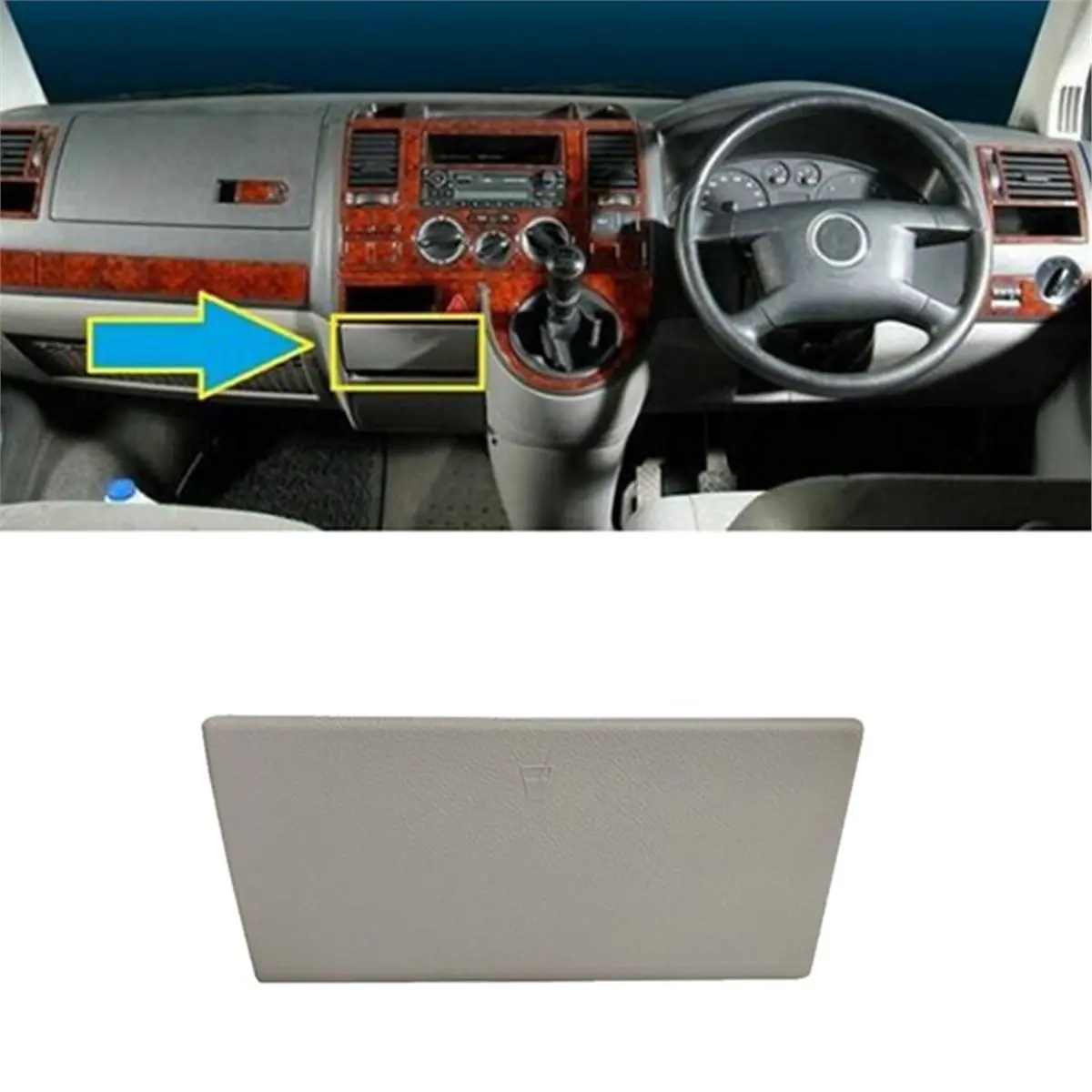 Compatible RHD 7H285860171N 7H285860130T Center Console Cup Holder for T5 Transporter Ashtray Front Drink Water Cup