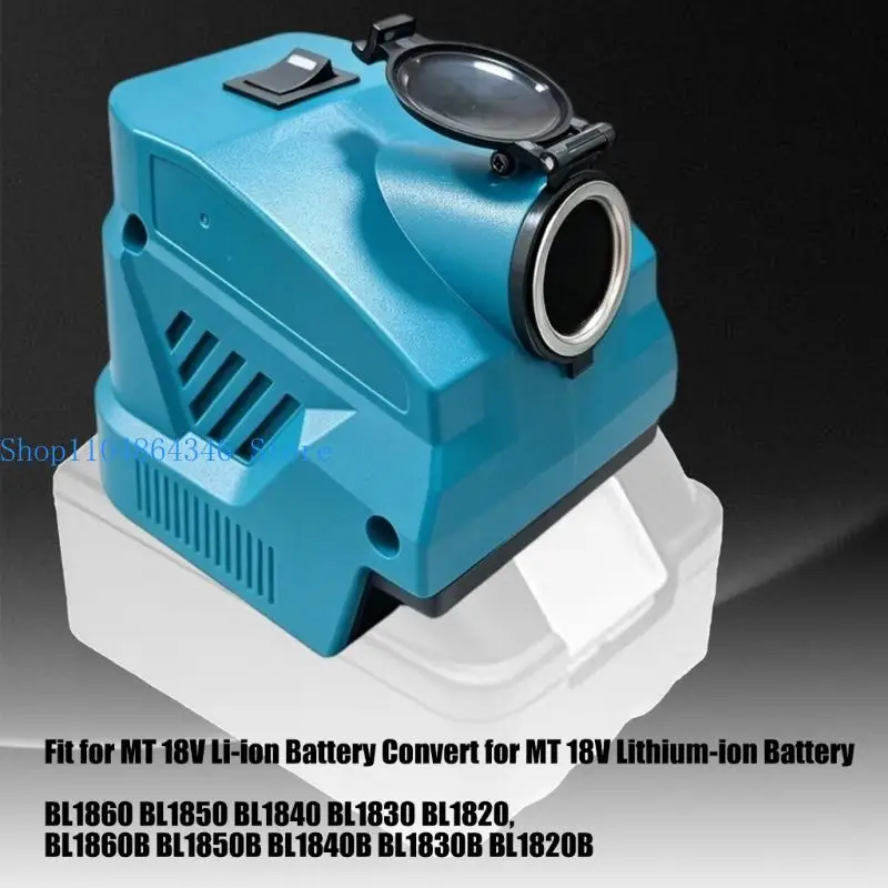 652F Portable Battery Power Adapter for BL1850 With 12V Output and LED Task Light