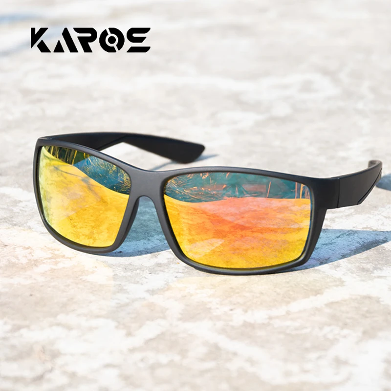 Karos Polarized Glasses UV400 Men Women Fashion Sunglasses Driving Hiking Beach Travel Running Sports Classic Active Eyewear