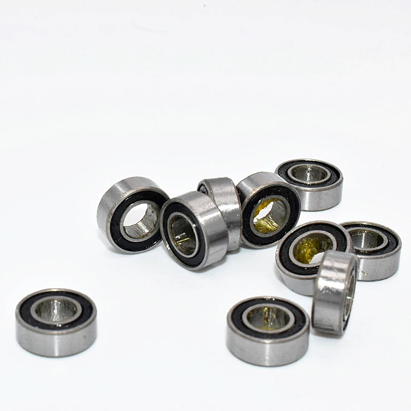 Rubber Sealed MR84RS 4*8*3(mm) 10 pieces bearings Miniature Mini chrome steel
