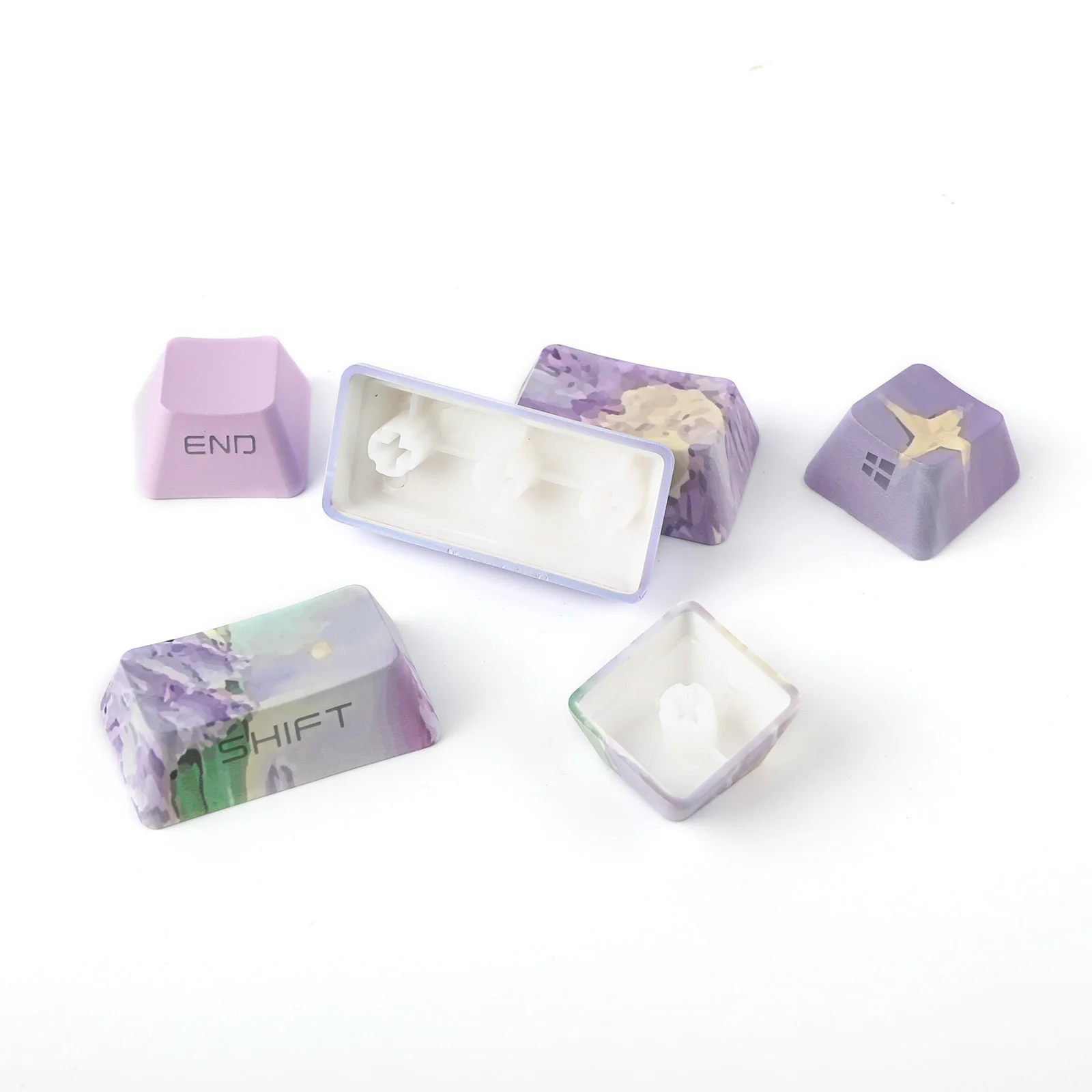 

Factory KiiBOOM Violet Keycap Set Custom Keycap Layout 133 Keys OEM Profile PBT Full Set Keycap Mould