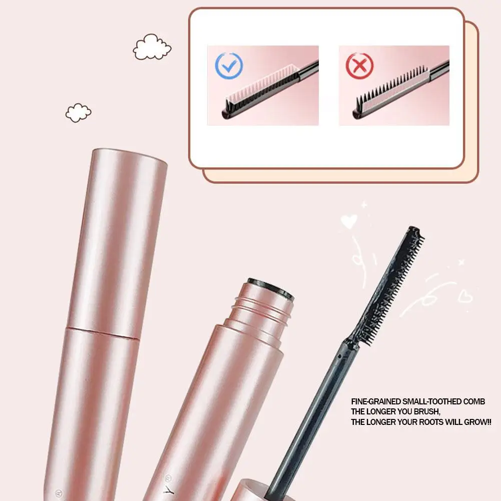 Fiber Mascara Waterproof Non-Smear-resistant Slender Voluptuous Dense And Permanent Quick-drying Non-removing Mascara Makeup