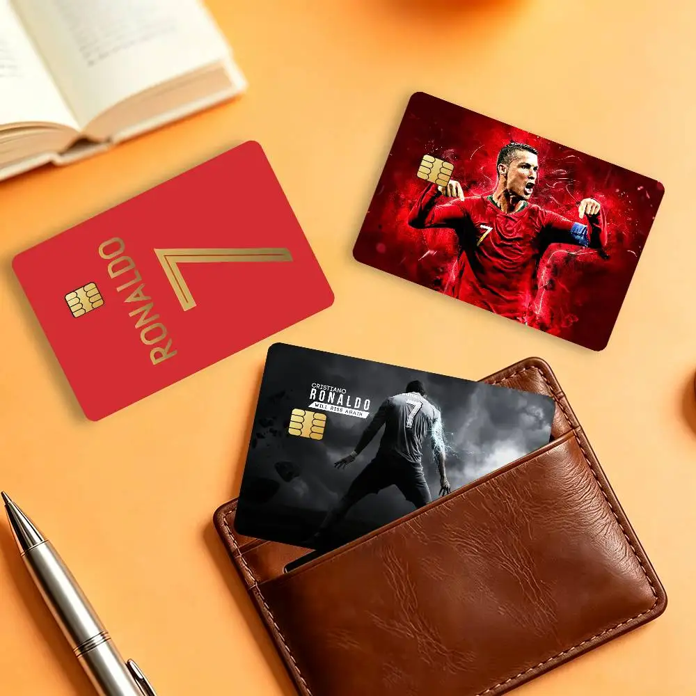 Football CR7 Waterproof Card Stickers For Credit Cards Debit Cards And Transit Cards 4pcs C-Cristiano R-Ronaldo view 2