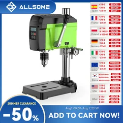Allsome Benchtop Drill Press,Variable Speed drilling machine BG-5168E BG-516809