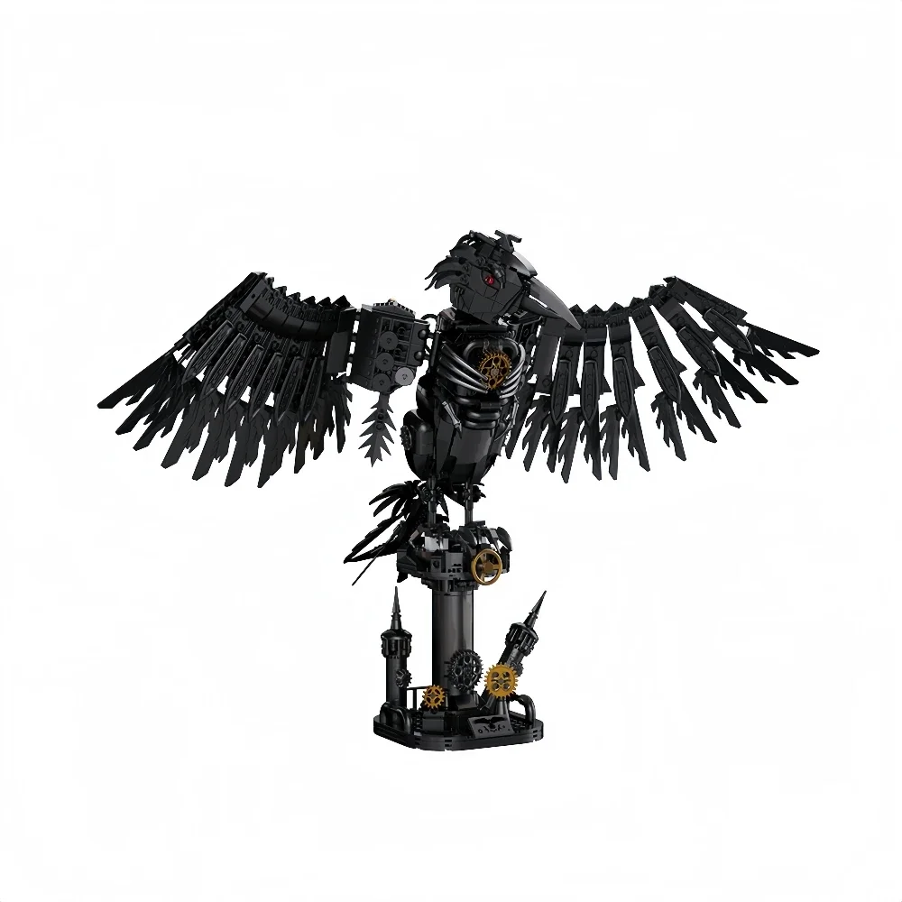

Creative Mechanical Crow Animal Interactive Building Blocks Model MOC Educational STEM Toy Assembly Bricks Gift for Kids