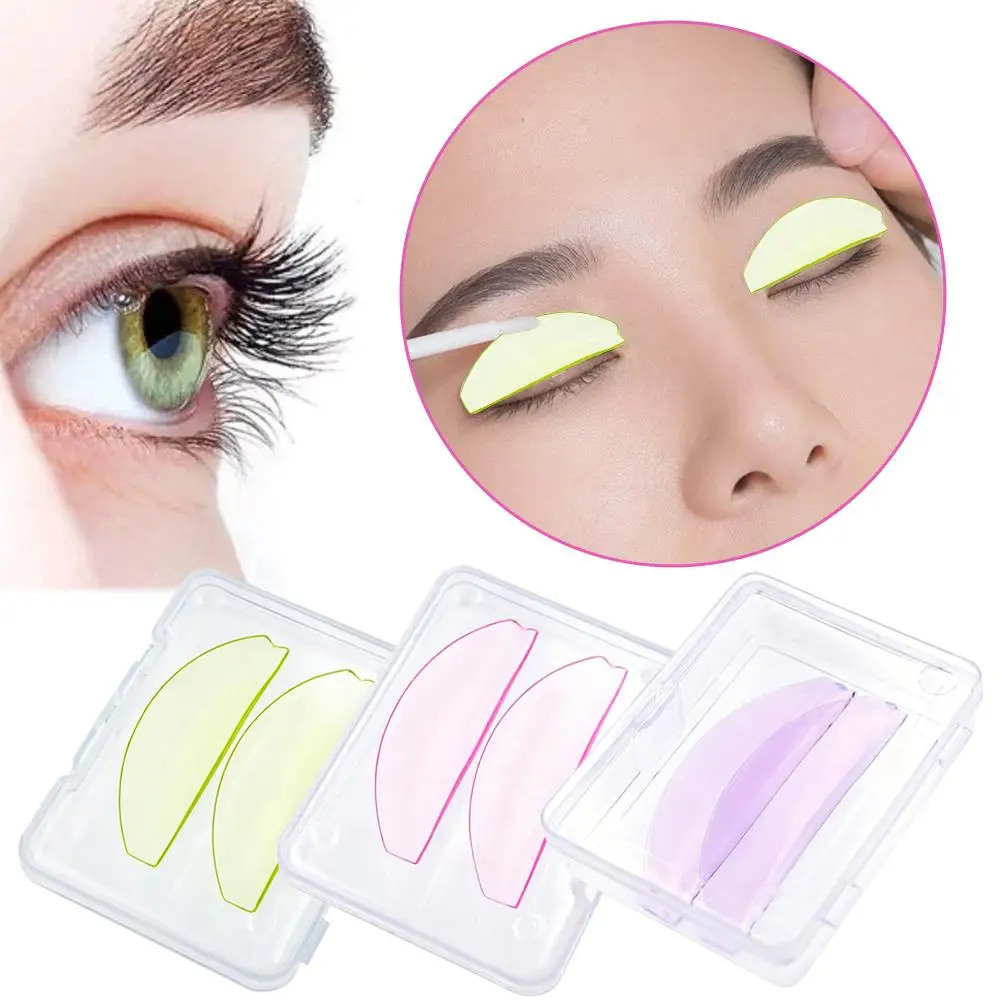 Silicone Eyelash Perm Pads Reusable Soft Lash Lift Shields Rods Eyelash Perming Curler Tools With Storage Box