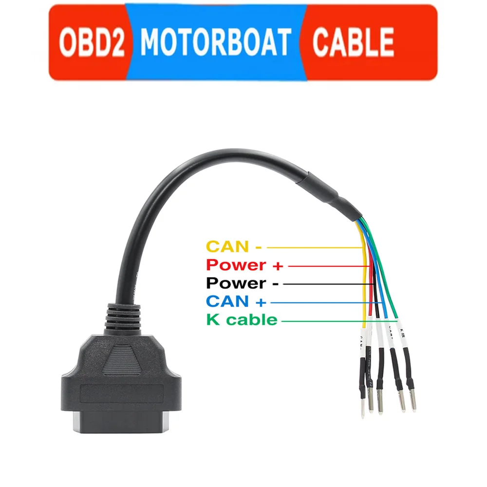 

OBDII 16 Pin OBD OBD2 Female K Line CAN Line Jumper Tester Connector Car Diagnostic Extension Cable