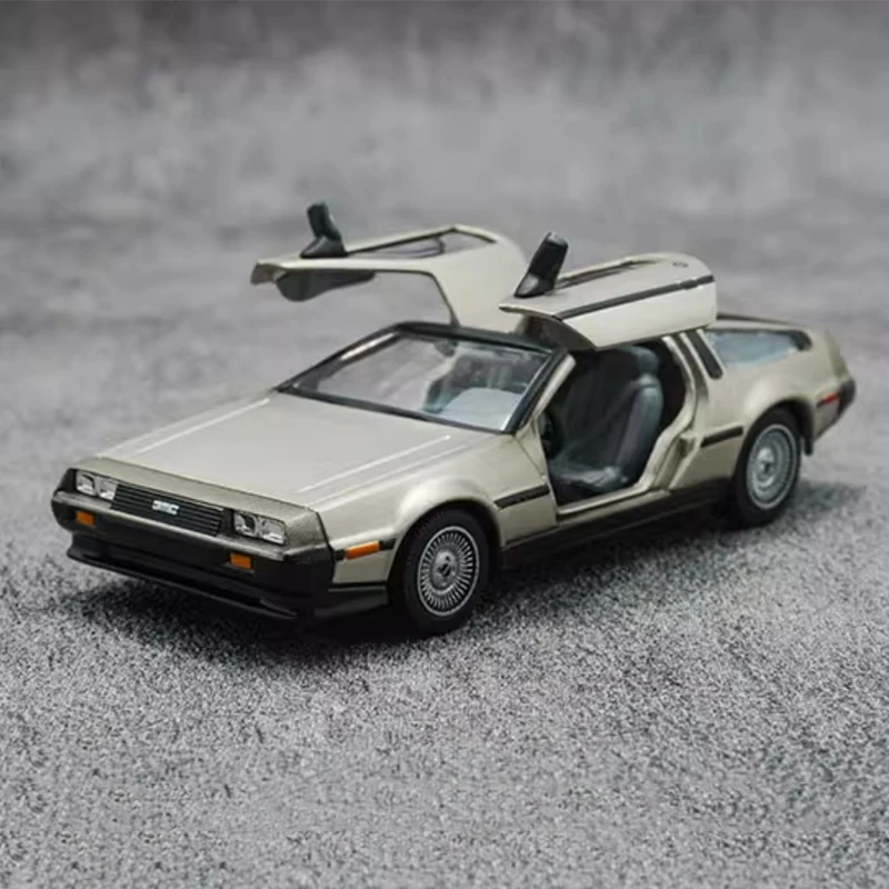 

VITESSE 1:43 Назад в будущее DMC-12 Time Machine Flight Edition Моделирование из сплава Модель автомобиля Орнамент
