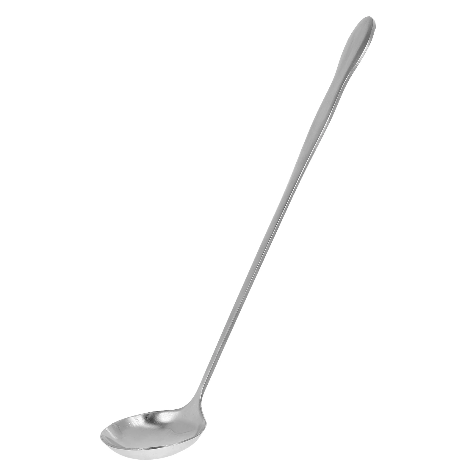 

Stainless Steel Long Handle Seasoning Spoon Deep Round For Hot Pot Soup Cooking Coffee Stirring Sauce Serving Multipurpose