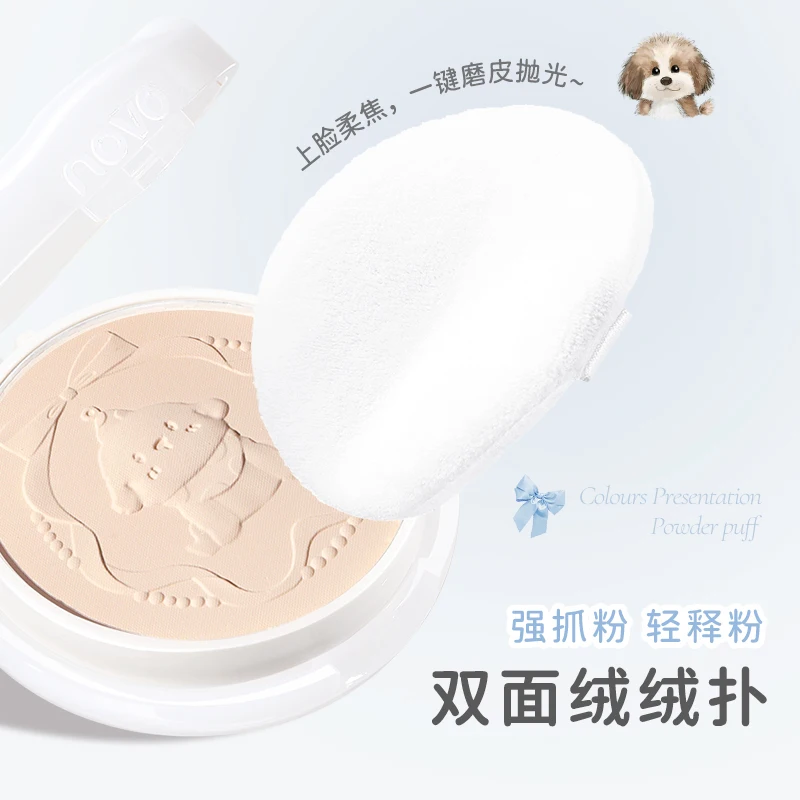 フェイスルースパウダーオイルコントロール目に見えない毛穴長期的な防水ナチュラルセッティングパウダーファンデーションメイクアップフルカバレッジ