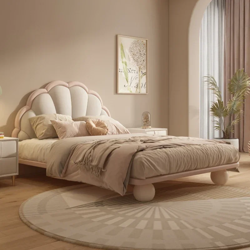 Unique Wooden Double Bed Frame Modern Bedroom Twin Full Size Bases Bed Queen Study Trendy Letto Matrimoniale Salon Furniture