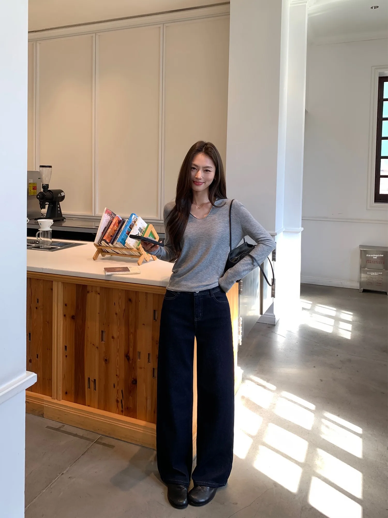 High Waist Straight Leg Original Color Denim Jeans Women's Slim Fit Casual Pants Pusumede Model God Pants Retro Style