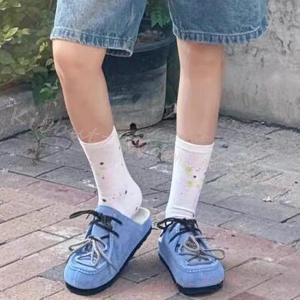 Bohemian Slip-On Hausschuhe Wildleder - usage example