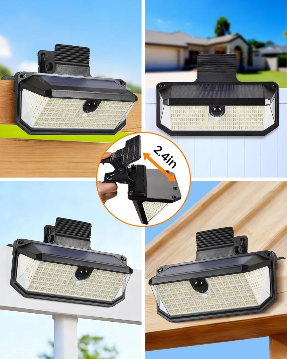 416 LEDs Clip On Solar Lights - Motion Sensor Outdoor ulasan dan harga