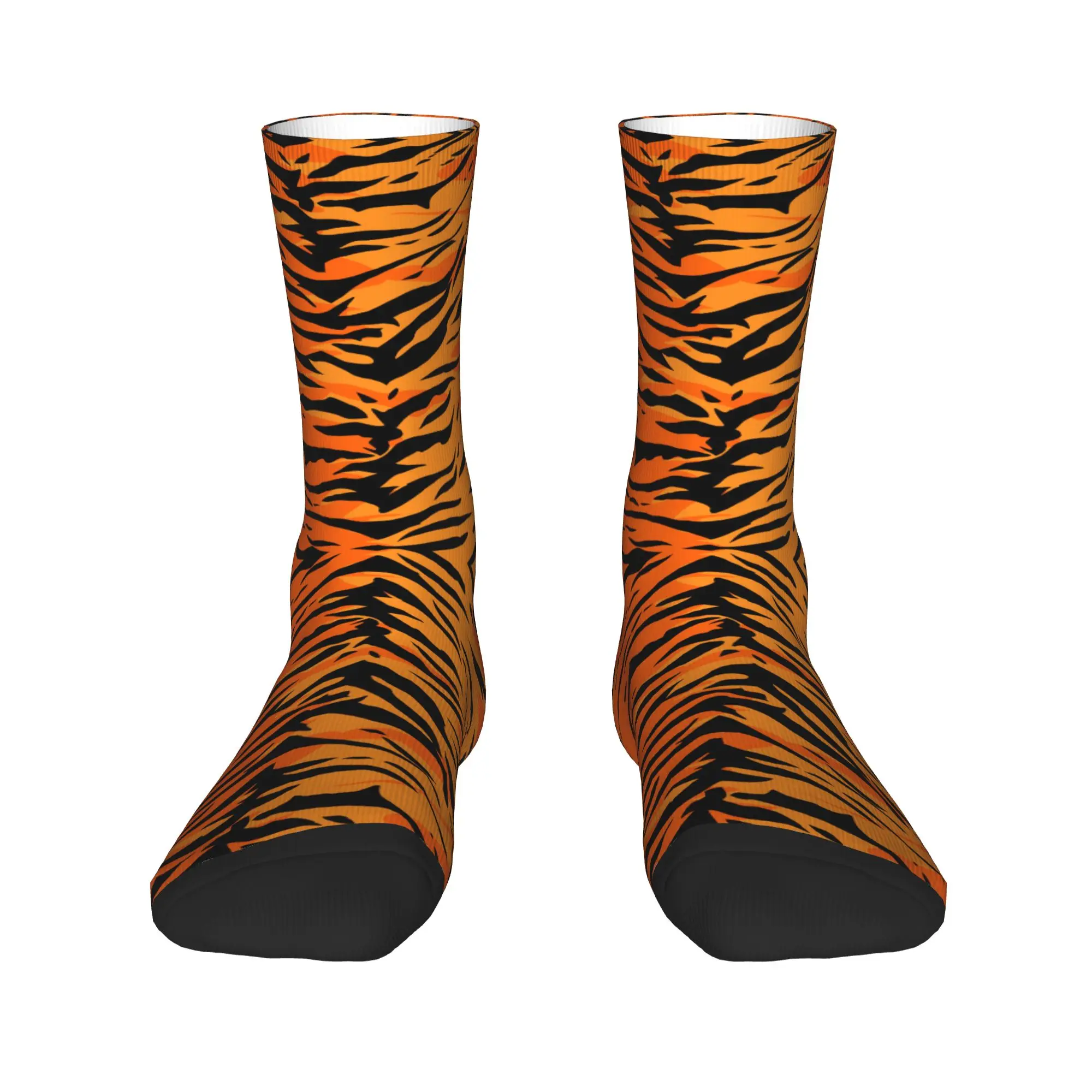 Calcetines con estampado de tigre y piel de animal Kawaii para hombre y mujer, calcetines cálidos con estampado 3D para equipo de baloncesto deportivo