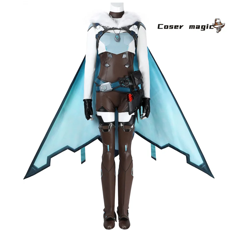 Overwatch Freyja 코스프레 의상 유니폼 할로윈 카니발 파티 크리스마스 역할 놀이 의류 여성용 의류