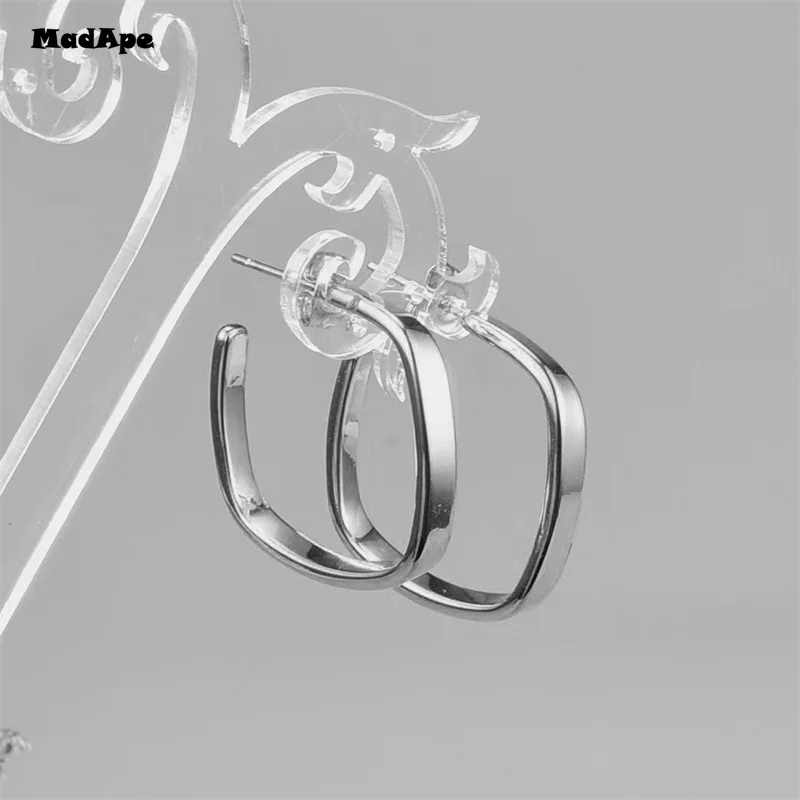 Hot Trendy Cute Nickel Free Earrings Fashion Jewelry Earrings Square Stud Earrings For Women Brincos Statement Earrings