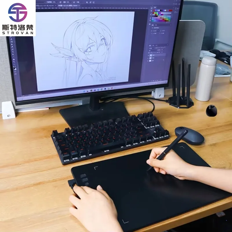 10 Inch Wireless 8192 Pressure Drawing Tablet Hot Selling Graphic Tablet