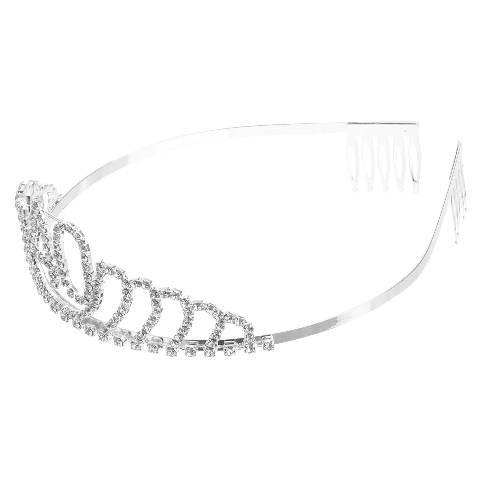 40th Birthday Tiara Crystal Rhinestone Alloy Number Design Birthday Party Tiara Headband Queen Crown Queen Crown