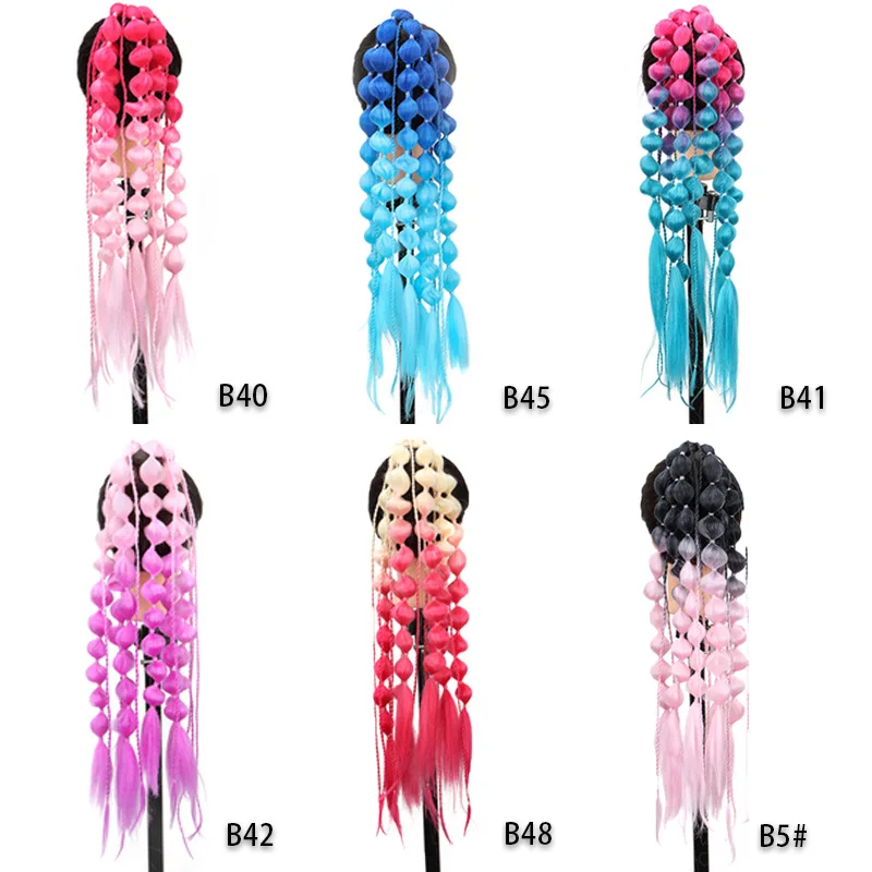 جامبو الضفائر ملحقات جدائل شعر صناعية الأفرو أومبير اللون كانيكالون الشعر للأطفال جديلة موجة تجديل الشعر التمديد