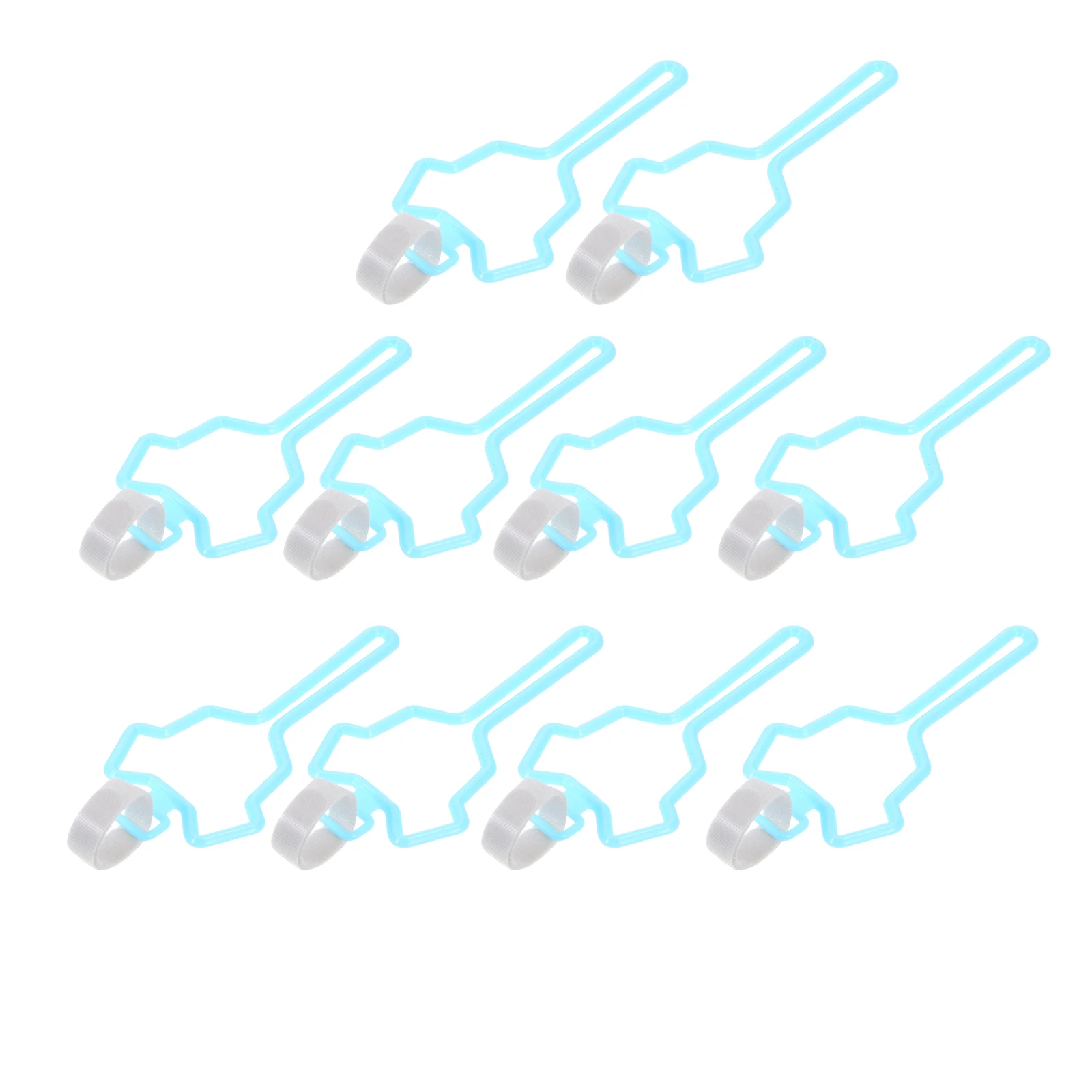 

10 Pcs Dog Poop Dog Waste Bag Carrier Bag Holder Pet Waste Carrier Clip for Leash Stroller Bike Polyethylene Durable