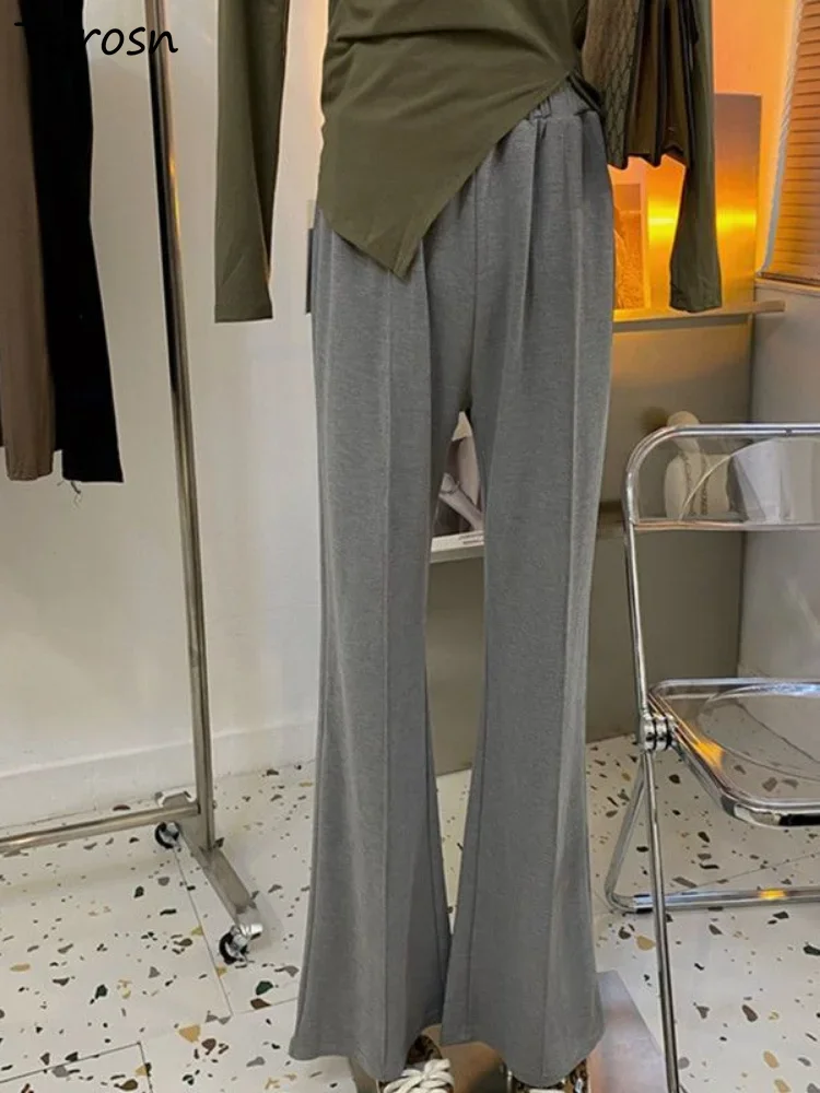 Spodnie damskie Prosta, solidna konstrukcja Jesienna moda Elegancki, uniwersalny koreański styl Rozrywka Wysoka talia Delikatny, przytulny temperament Panie