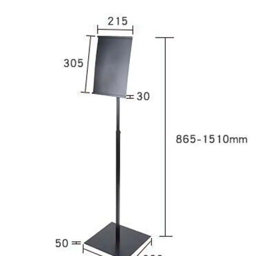 Vertical Horizontal Rotational Poster Frame A4 Floor Stand Advertising Food Banner Rack Kt Board Holder Menu Stand Menu Display