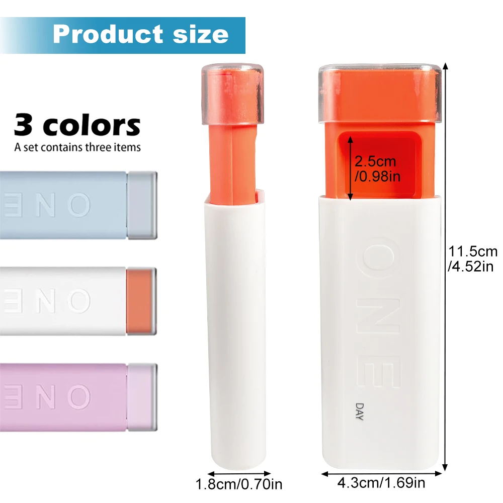 1PCS Portable Mini Pill Case, Travel Pill Organizer, Box 3 Times A Day, Waterproof Medication Case Pouch for Filling Vitamins