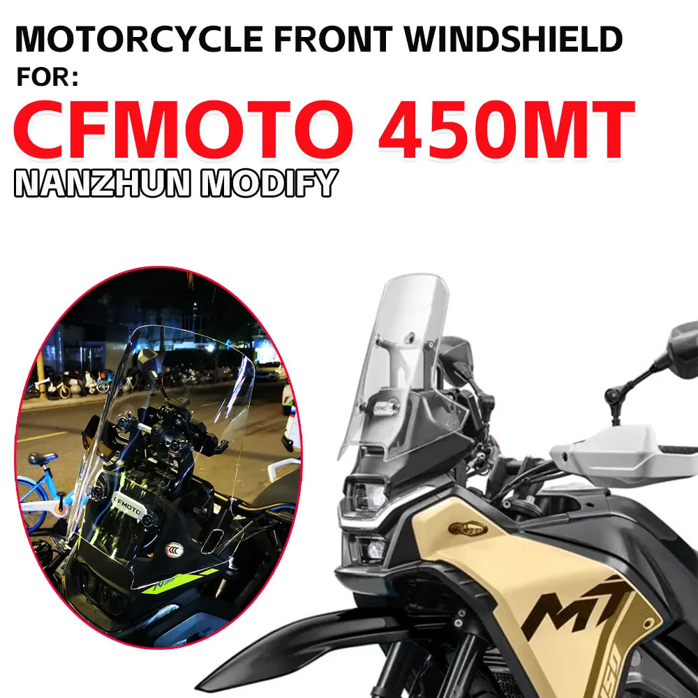 

For CFMOTO 450MT 450 MT 450 IBEX 450 Motorcycle Windshield Windscreen Visor Wind Screen Deflector Kit MT450 CF Moto Accessories
