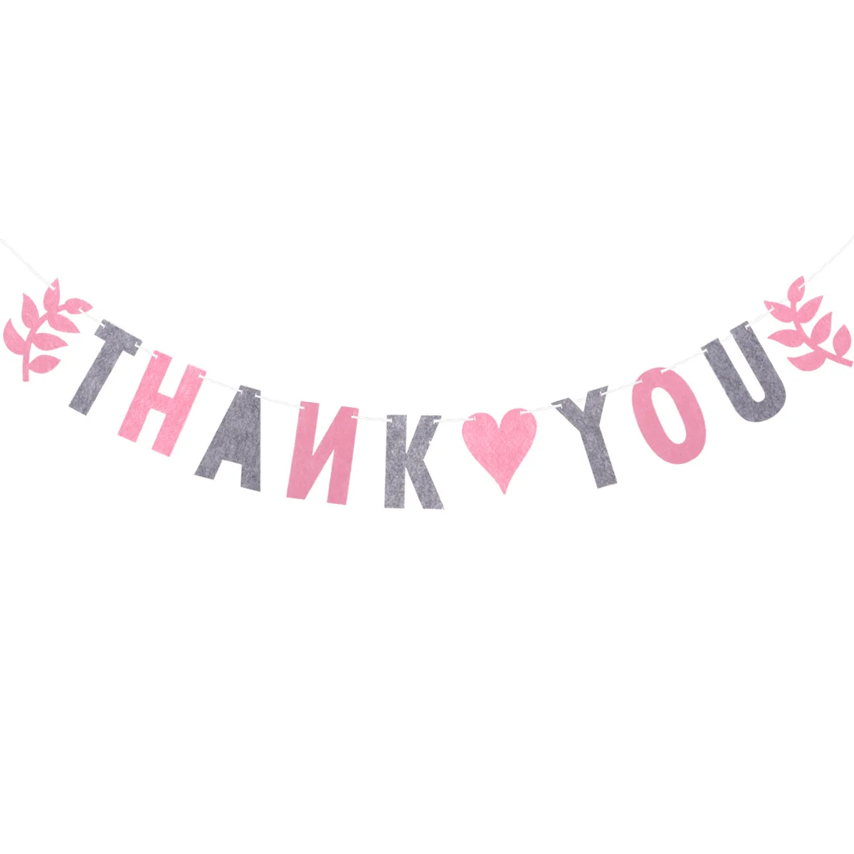 

3.5 Meters Thank You Letter Bunting Banner Garland Thickened Non Woven Fabric For Thanksgiving Day Wedding Party Home Holiday