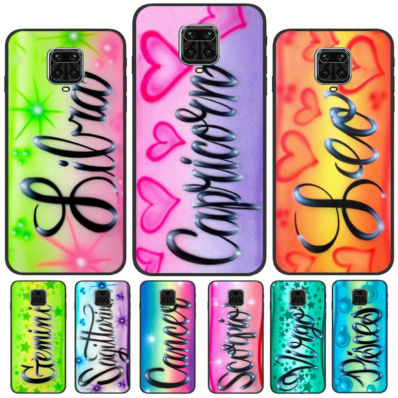 Aries Leo Libra Pisces Virgo Capricorn Aquarius Case For Redmi Note 12 Pro 8 9 10 11 Pro Note 12S 11S 10S 9S 9C 10C 12C Cover